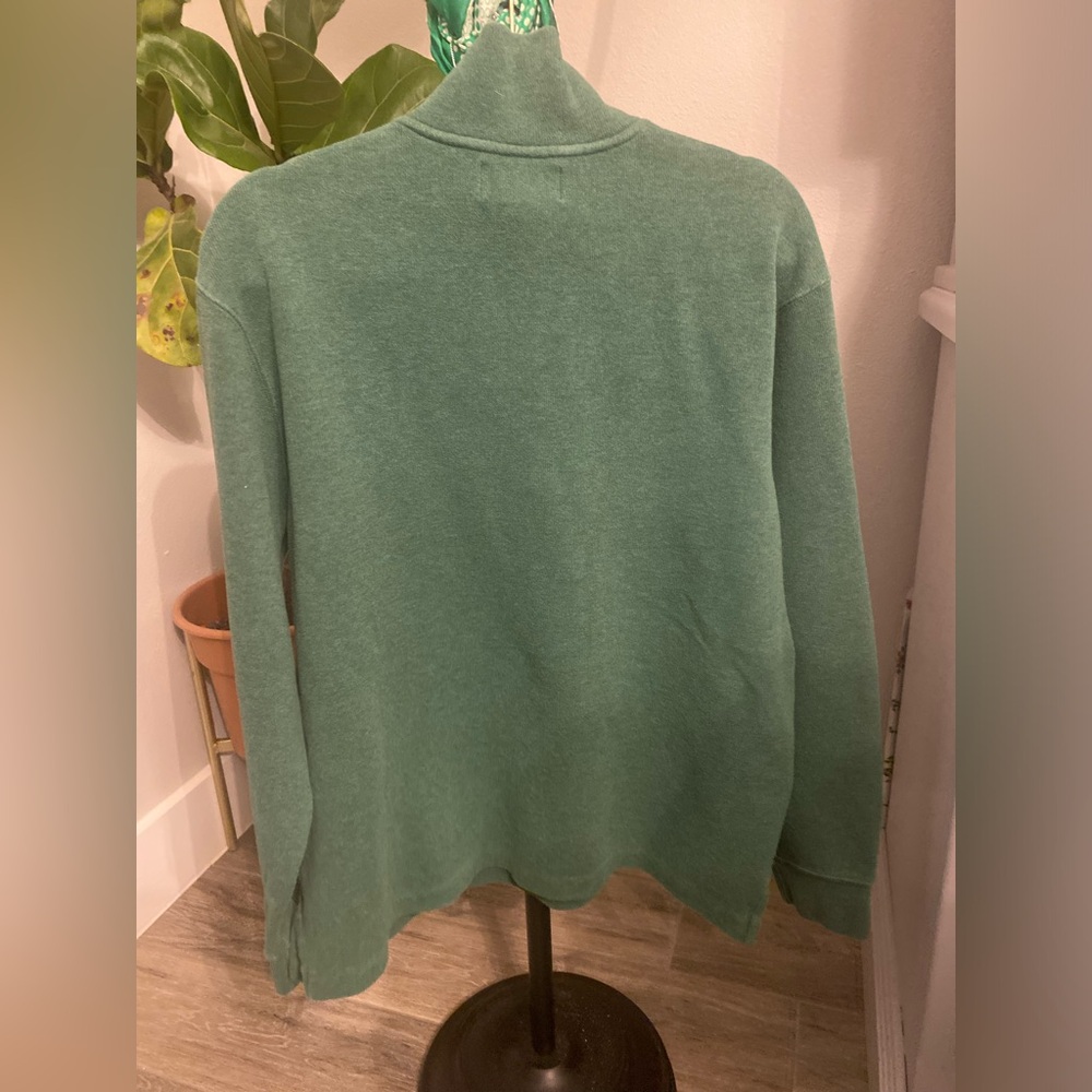 Polo Ralph Lauren Blue Label Mens Cotton 3/4 Zip Pullover Long Sleeve Top Large - Picture 2 of 6